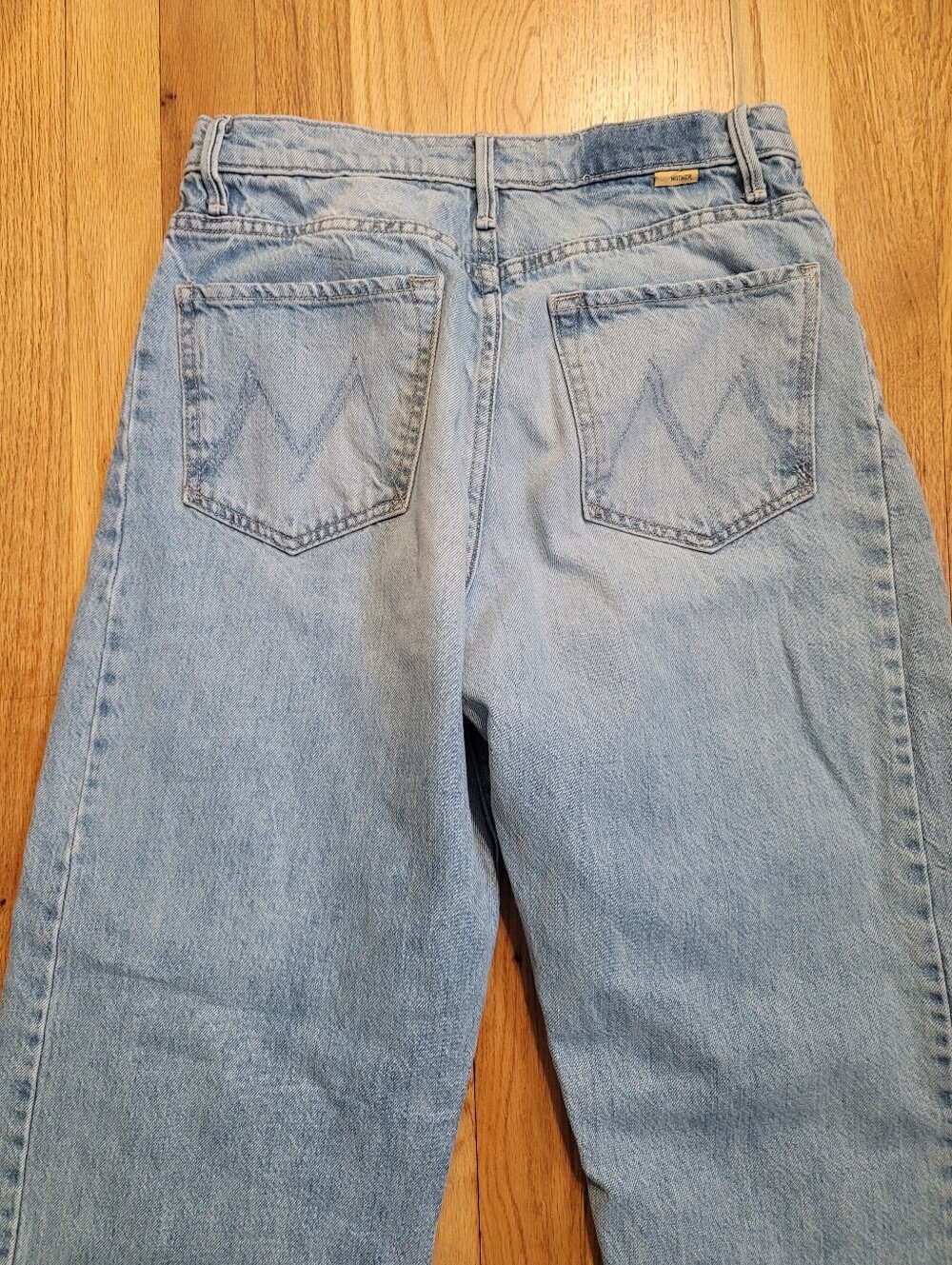 MOTHER Half Pipe Barrel Flood Jeans in Material Girl Size 26 Pre-owned - Picture 11 of 12